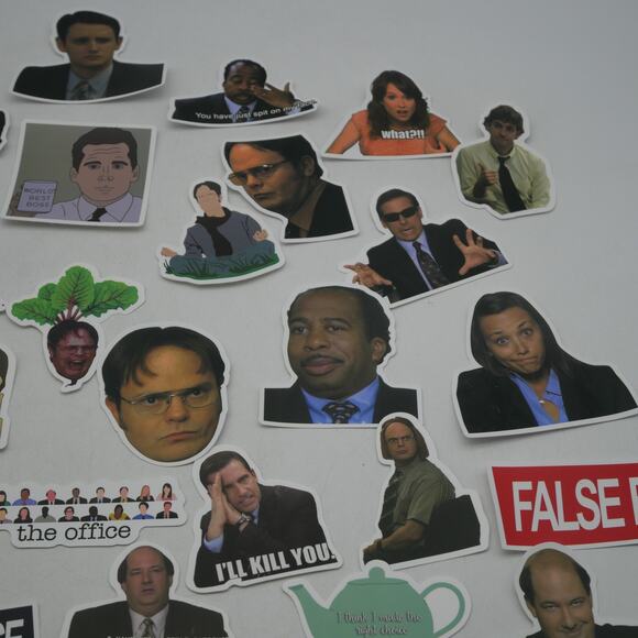 46 The Office Stickers Michael Dwight Jim Stanley Kevin Vinyl Laptop Bottle - Picture 5 of 14